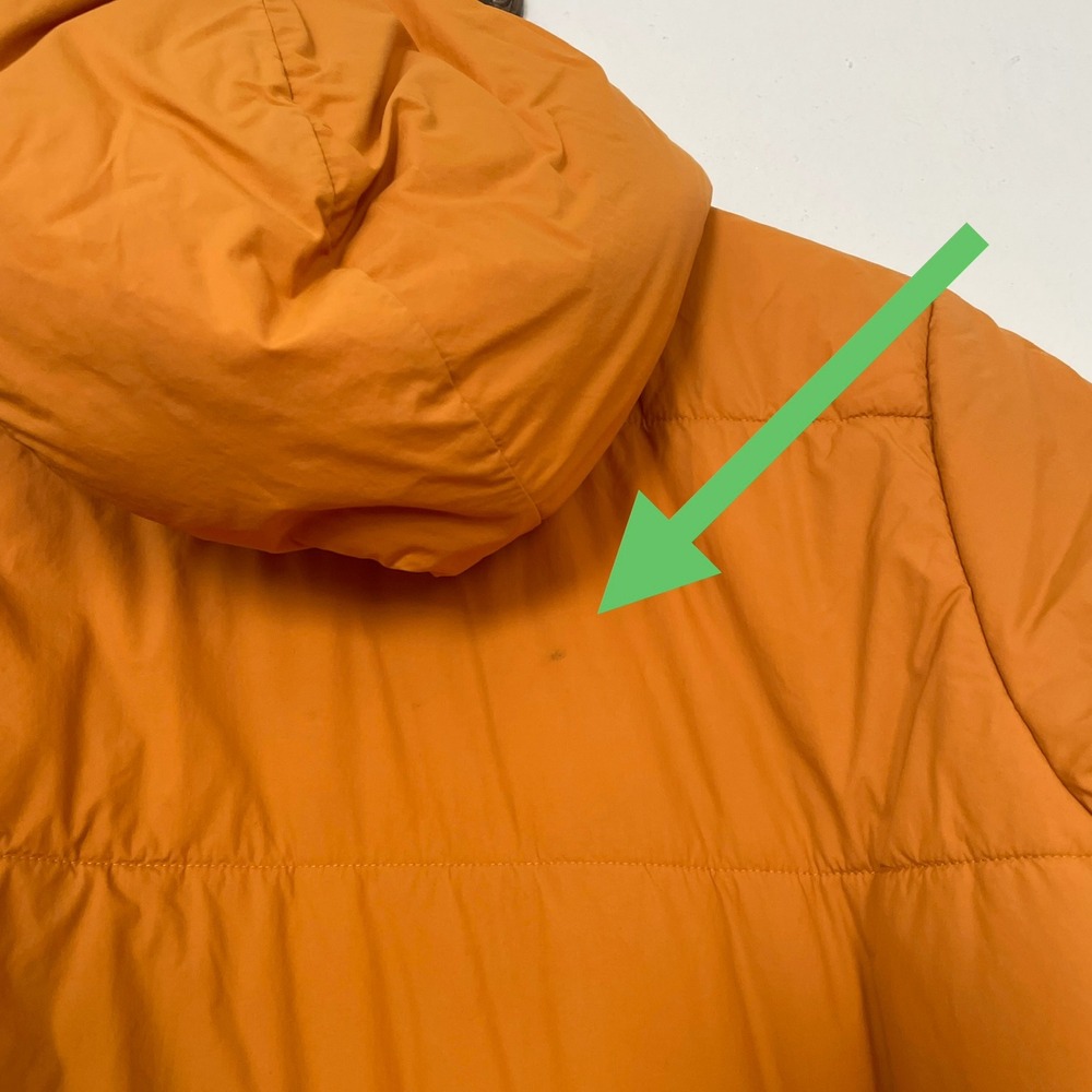 REI Co-op Kids Puffer Jacket Orange Insulated Hooded Coat Large 14-16 - Picture 4 of 6